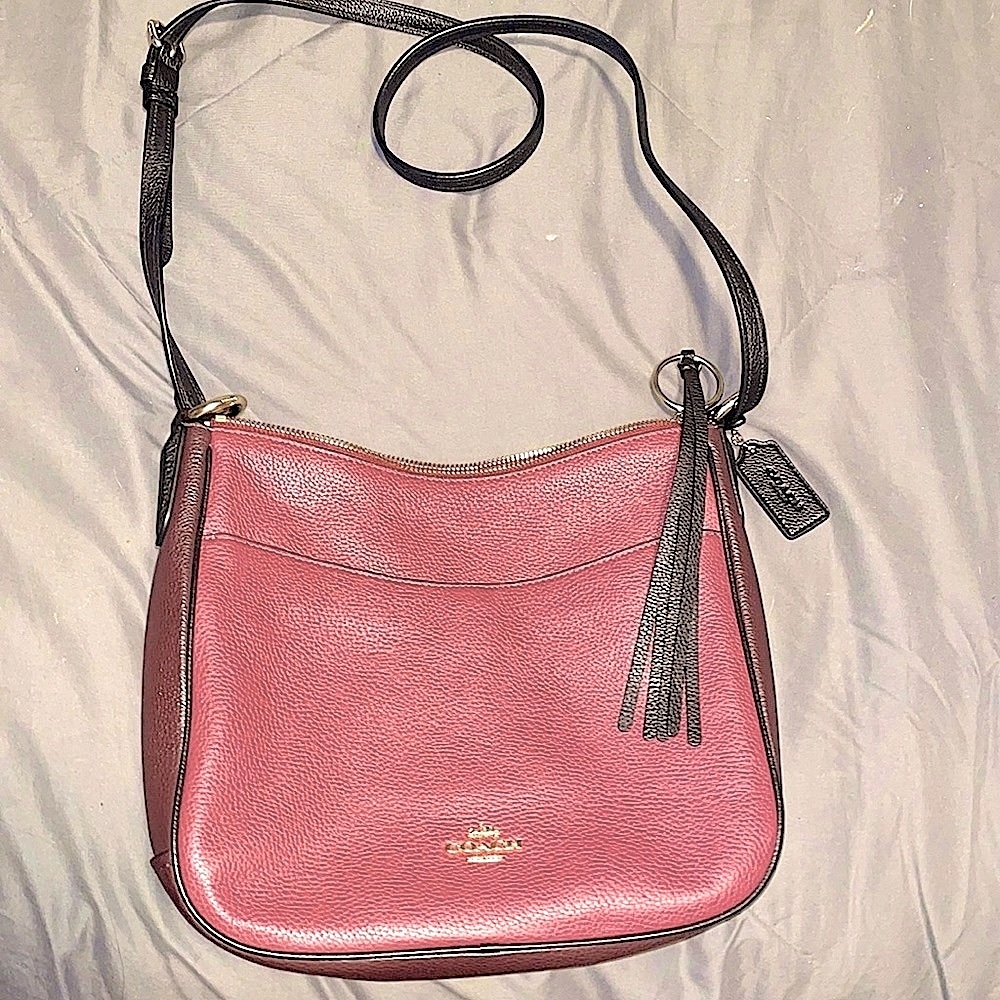 COACH CHAISE CROSSBODY IN COLORBLOCK Oxblood/Multi